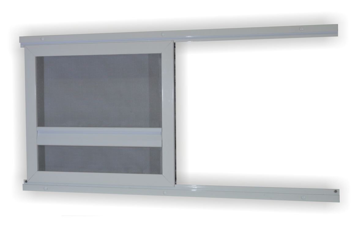 Dveřní posuvná síť 10x37 Eco jednokřídlá v lištách